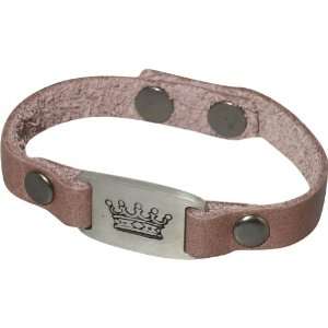  Dillon Rogers Crown Metal I.d. Bracelet (Distressed Brown 