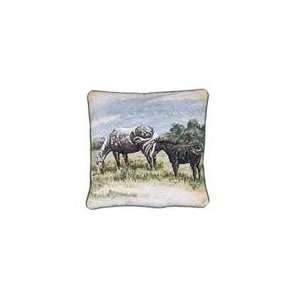 Western Horse Animal Decorative Throw Pillow 17 x 17 