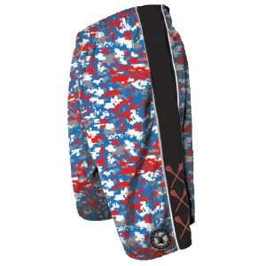  Flow Society Authentic Lacrosse Gear Digital Camo Red 
