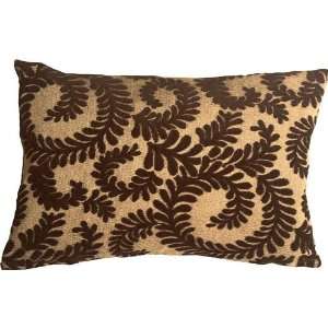 Pillow Decor   Brackendale Ferns Brown Rectangular Decorative Throw 