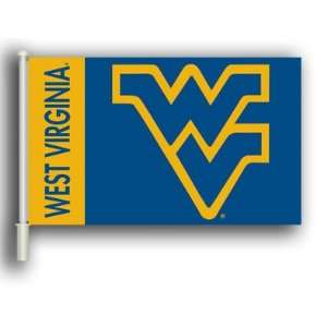   MOUNTAINEERS CAR FLAG w/Wall Brackett Set of 2 Patio, Lawn & Garden