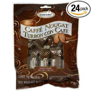 Lettieri Golden Bonbon Nougat Coffee, 3.53 Ounce Units (Pack of 24 