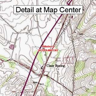  USGS Topographic Quadrangle Map   Dillsburg, Pennsylvania 