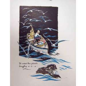    1931 Peter Pan Pirate Dinghy Boat Indian Man Birds