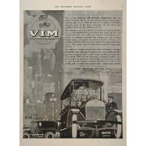 1916 Ad VIM Antique Delivery Truck Open Express RARE 