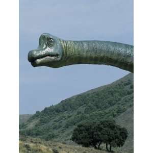  Statue of a Dinosaur at the Site of Dinosaur Footprints at 