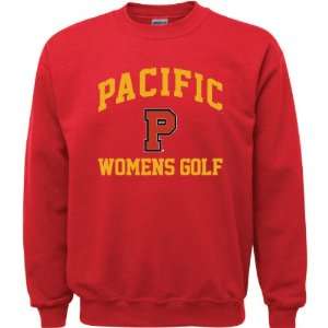 Pacific Boxers Red Youth Womens Golf Arch Crewneck Sweatshirt  