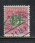 Denmark 1907 5kr rose & grn Newspaper Stamp (P9) used