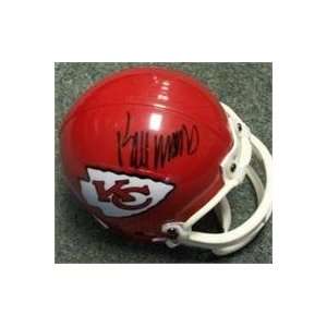  Bill Maas autographed Football Mini Helmet (Kansas City 