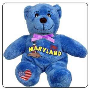  Maryland Symbolz Plush Blue Bear Stuffed Animal Toys 