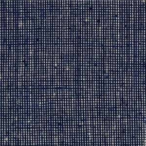  45 Wide Uptown Raw Silk Suiting Blue/Black/White Fabric 