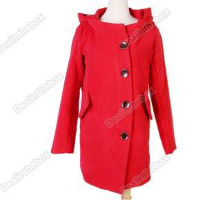 Fashion Korea Style Women Casual Warm Hoodie Coat Winter Outerwear 