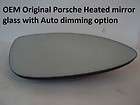 OEM 09 12 Porsche Cayenne/Paname​ra/95 AUTO DIM Heated Mirror glass 