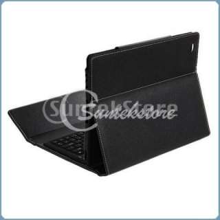 Wireless Bluetooth Keyboard Leather Case Folio Cover Stand Black for 