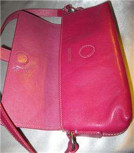   Bourke Pink Fuschia East West Flap Shoulder Bag Heart Keyring  