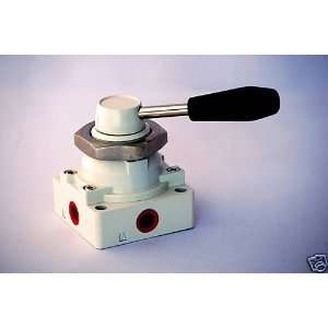  4 Way 3 Position Hand Operated Lever Pneumatic Air Valve 1 