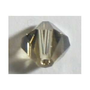  Swarovski Crystal Bicone 5301 4mm BLACK DIAMOND AB Beads 