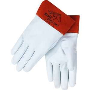 Black Stallion 24K Premium Grain Kidskin TIG Welding Gloves   Short 