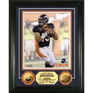   Denver Broncos Tim Tebow 24KT Gold Coin Photomint Sports Collectibles