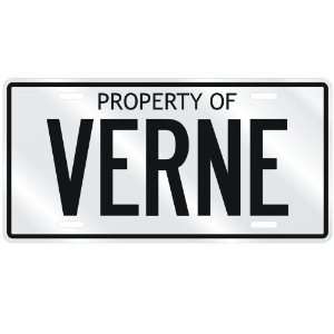  NEW  PROPERTY OF VERNE  LICENSE PLATE SIGN NAME