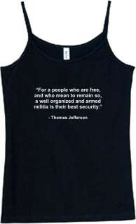Shirt/Tank   Jefferson Militia   political wisdom  