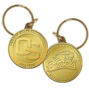  Oregon State Beavers Bronze Coin Keychain Sports 