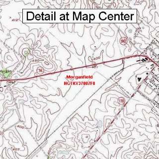  USGS Topographic Quadrangle Map   Morganfield, Kentucky 