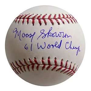 Moose Skowron 61 World Champs Autographed / Signed Baseball   New York 