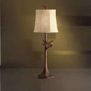  Westwood Outdoor Bird Table Lamp with Golden Brown Finish 