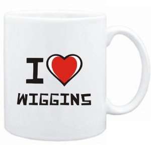 Mug White I love Wiggins  Last Names 