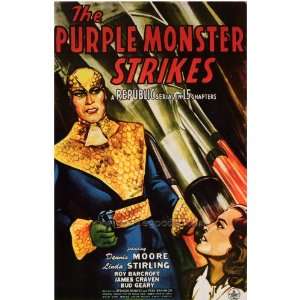 The Purple Monster Strikes   Movie Poster   27 x 40 