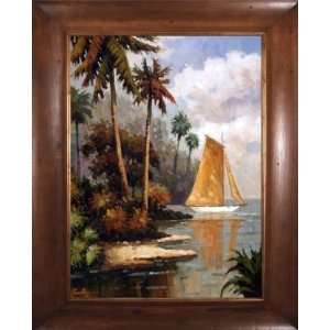  Artmasters Collection PA89628 WW54 Sailboat I Framed Oil 