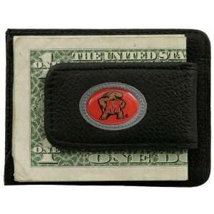   Terrapins Black Leather Card Holder & Money Clip