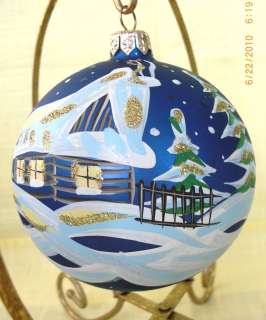 PIER 1 Szarafin Hand Painted Christmas Ornament WOW  