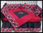 New Crib Bedding Set m/w NBA MIAMI HEAT fabric  
