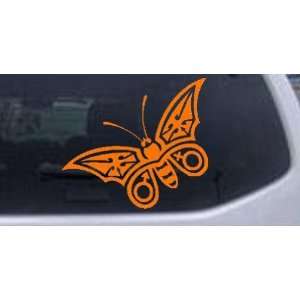 6in X 6.8in Orange    Tribal Butterfly Butterflies Car Window Wall 