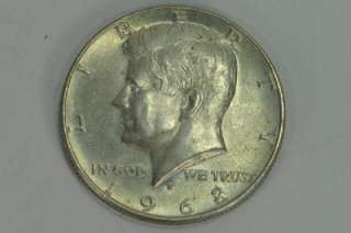 1968 D Silver Kennedy Half Dollar  