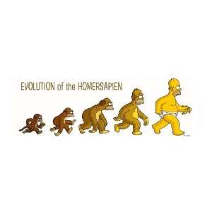   Sticker THE SIMPSONS (Evolution of the HOMERSAPIEN) 