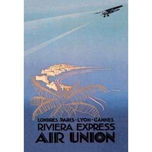   printed on 12 x 18 stock. Riviera Express Air Union