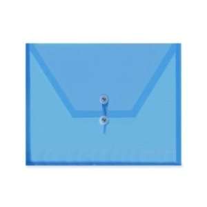 ITOYA PolyEnvelope Vinyl File Pocket   Blue   ITYPE20BU 