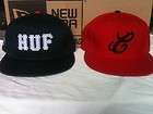 Huf & Crooks & Castles 100% Authentic New Era fitted hat lot (2 
