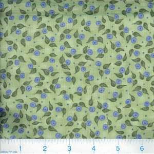  45 Wide Snug as a Bug Floral Blue Fabric By The Yard 