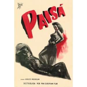  Paisan (1946) 27 x 40 Movie Poster Foreign Style A