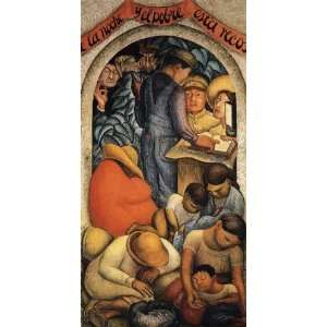     Diego Rivera   24 x 48 inches   Night of the Poor