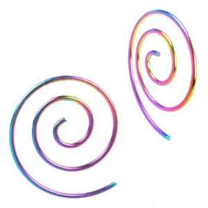  Large PVD Coated Rainbow Spiral Taper   16g (1.2mm)   Sold 