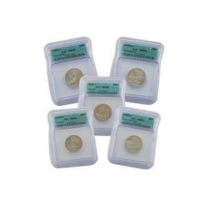  2005 Set of 5 Quarters   Philadelphia Mint Certified 66 
