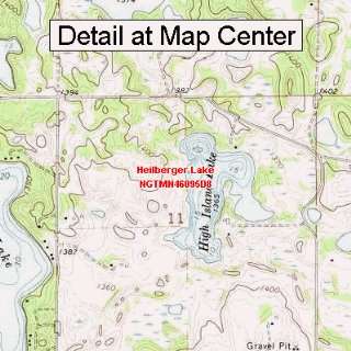   Quadrangle Map   Heilberger Lake, Minnesota (Folded/Waterproof