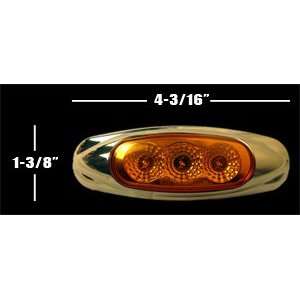    LED Oblong Marker/Clearance Amber Diodes/Lens MiniStar Automotive