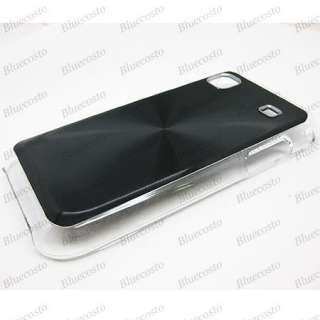 Black Hard Metallic Cover Case Samsung Galaxy S i9000  
