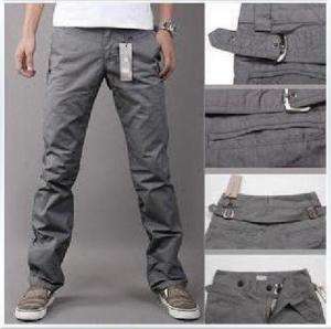 Mens Casual Slim Fit Waist Belted Stylish Pant  